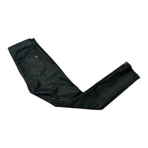 Rag and Bone Zipper Capri Stretch Skinny Jeans Size 27 Classic Black Women's